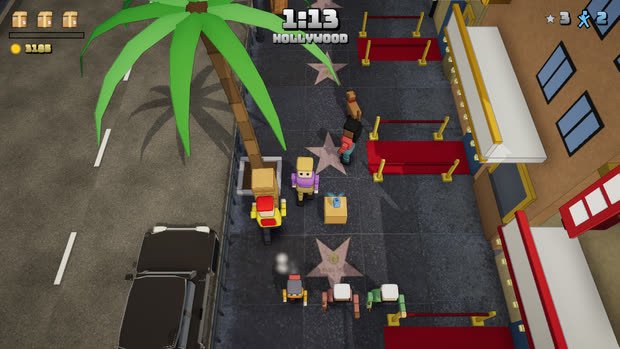 Hollywood — the red carpet of a premiere